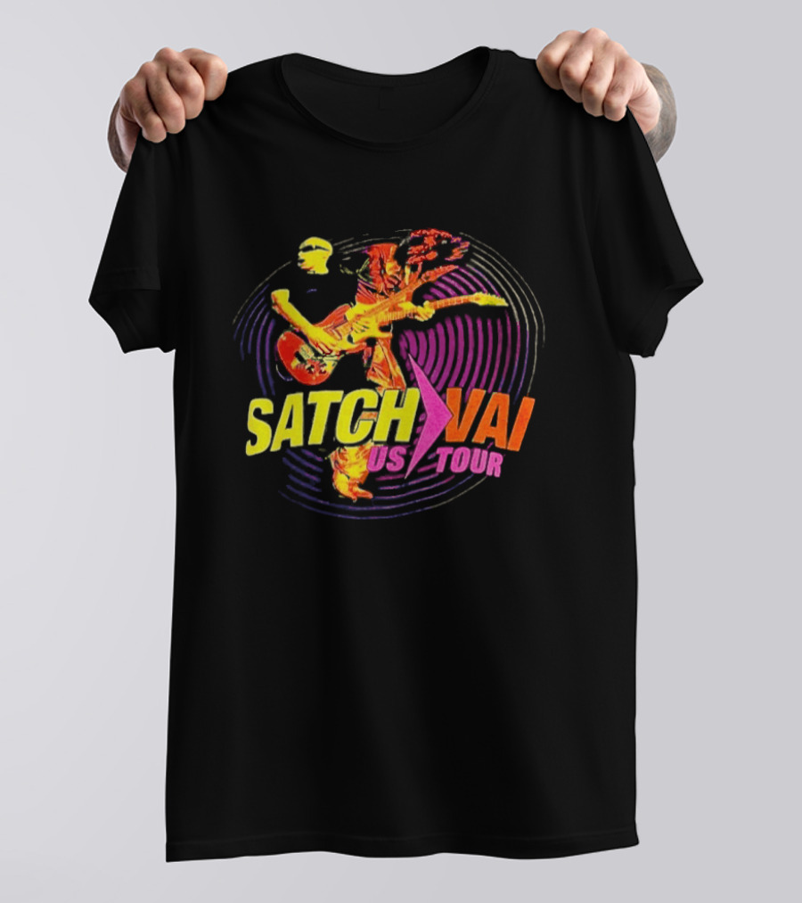 Satch Vai US Tour Electric Guitarist Spiral T-Shirt