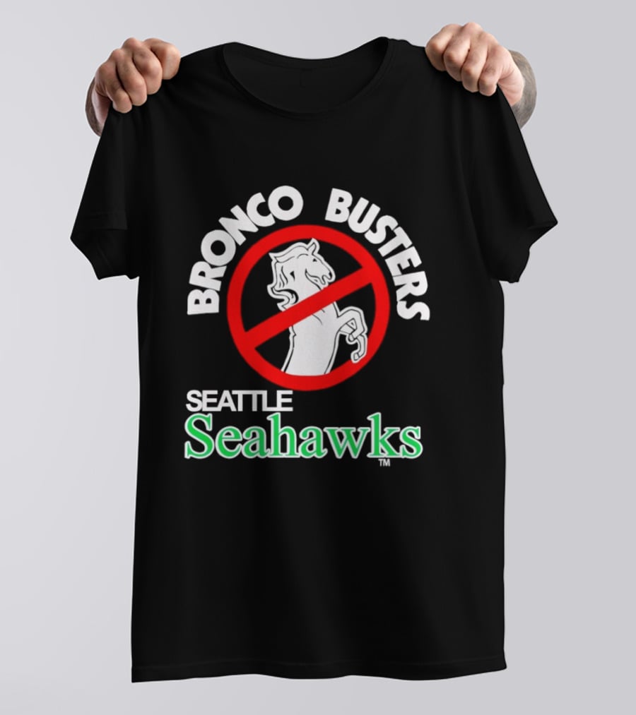 Seattle Seahawks Bronco Busters No Broncos Allowed T-Shirt