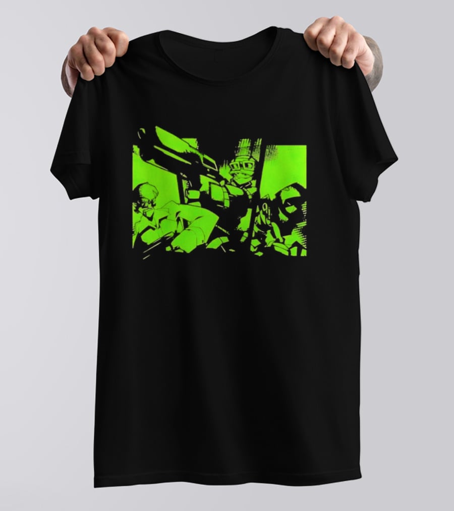 TimeSplitters Green Video Game Characters Neon T-Shirt