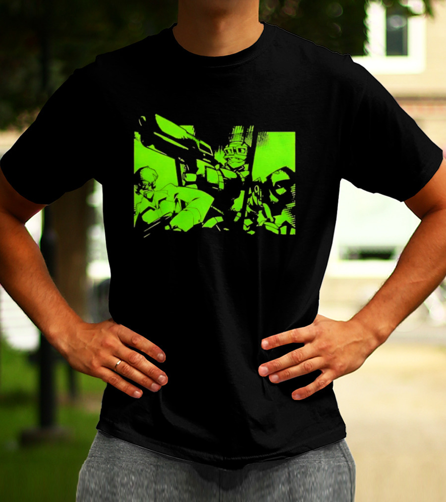 TimeSplitters Green Video Game Characters Neon T-Shirt