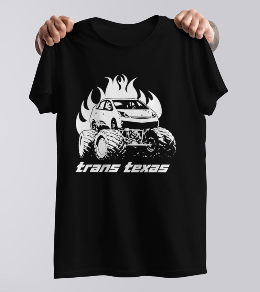 Trans Texas Monster Truck Fiery Off Road Power T-Shirt