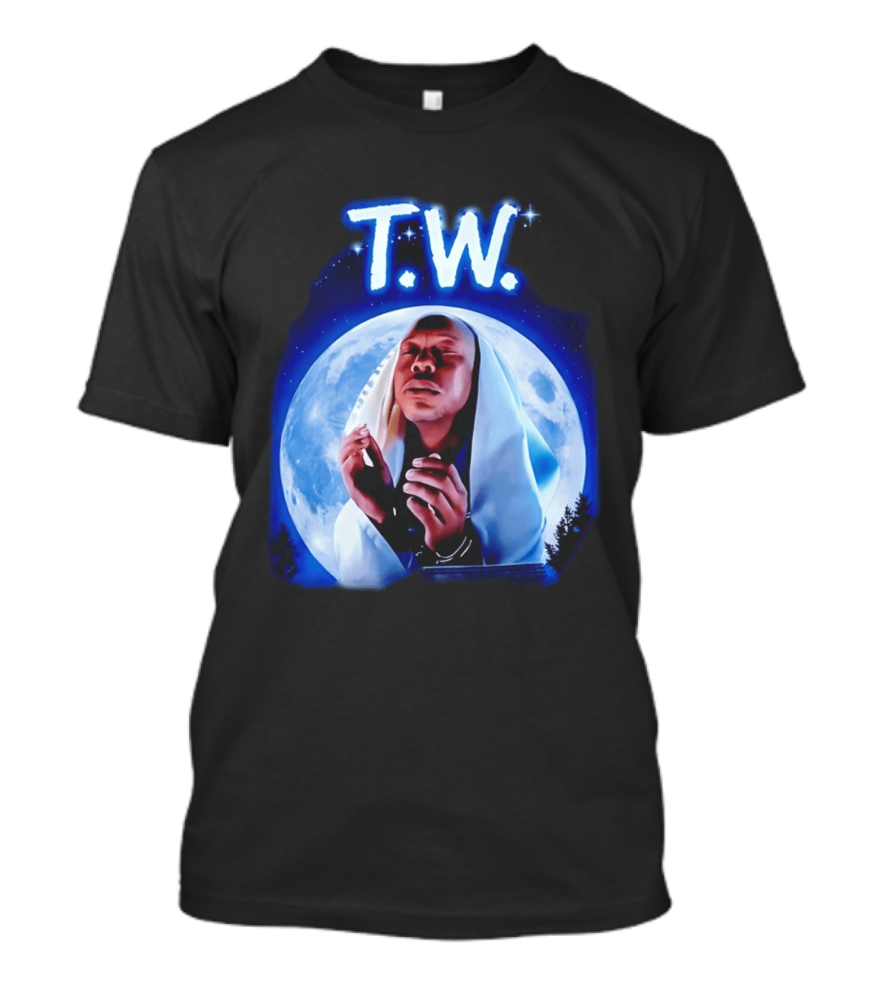 T.W. Moonlight Prayer Imagery Celestial T-Shirt