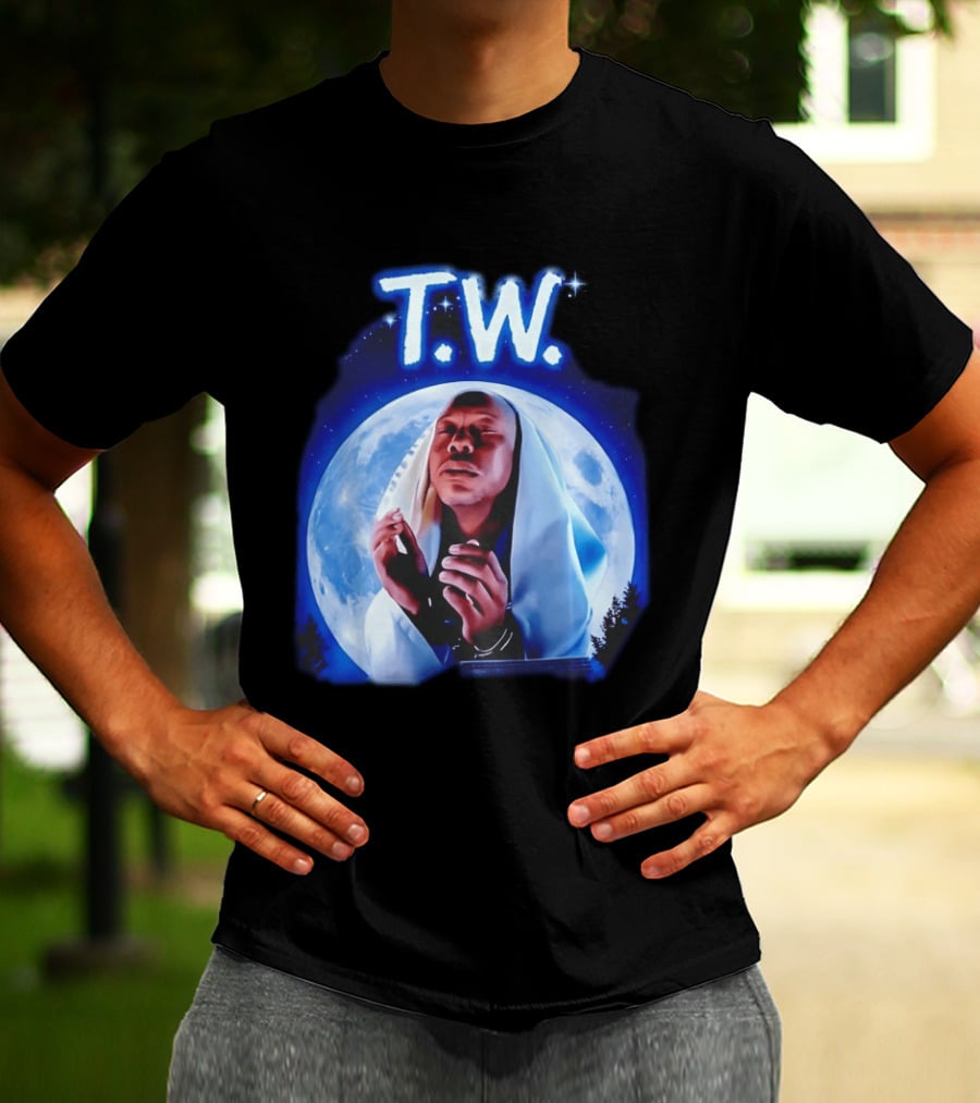 T.W. Moonlight Prayer Imagery Celestial T-Shirt