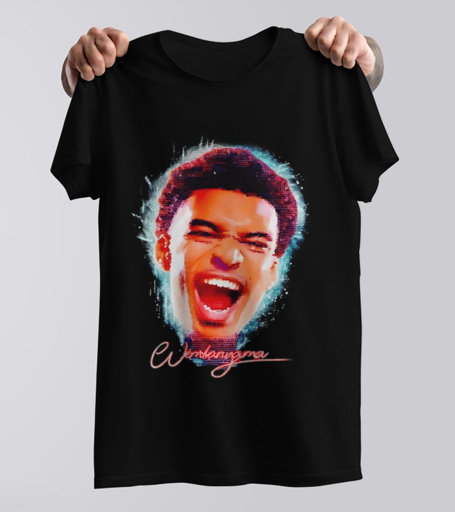 Wembanyama Spurs Basketball 2026 Big Head T-Shirt