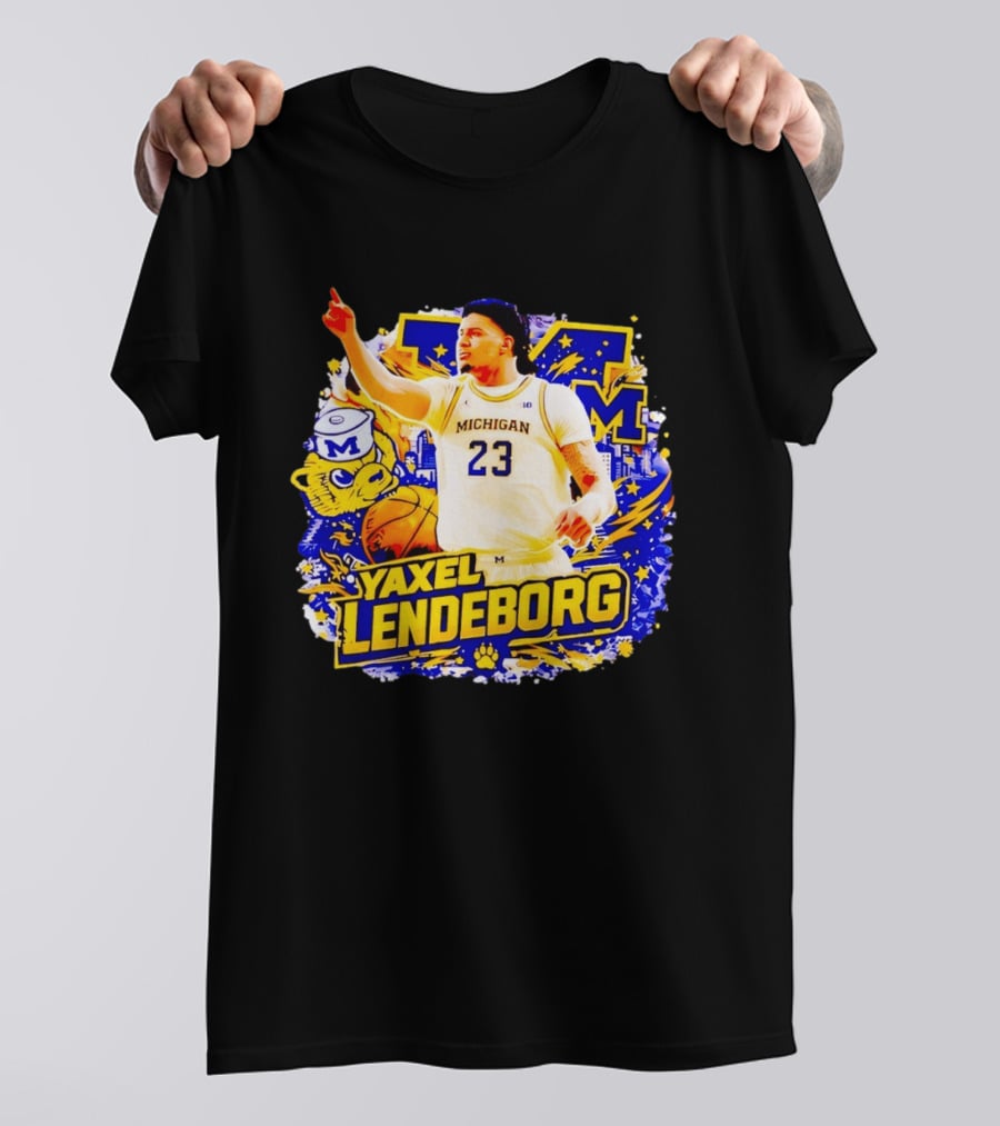 Yaxel Lendeborg Michigan Wolverines Basketball Player 23 Fans Collection T-Shirt