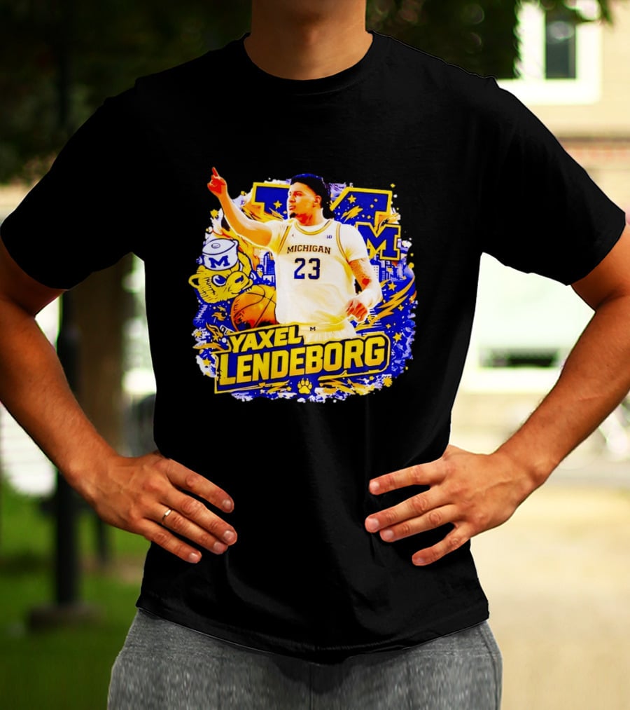Yaxel Lendeborg Michigan Wolverines Basketball Player 23 Fans Collection T-Shirt