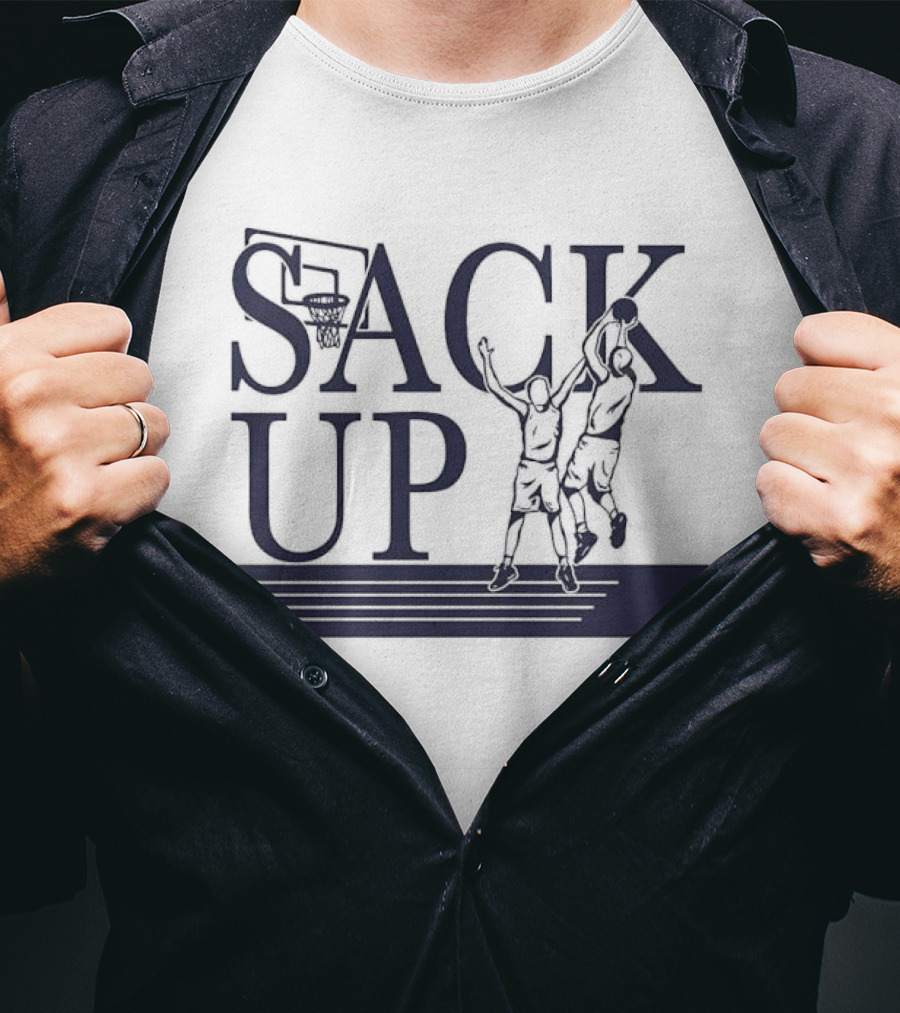 Sack Up Basketball Jumpers Dunking Hoop T-Shirt