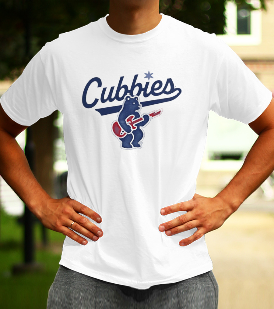 Cubbies Electric Bear Red Guitar Star T-Shirt