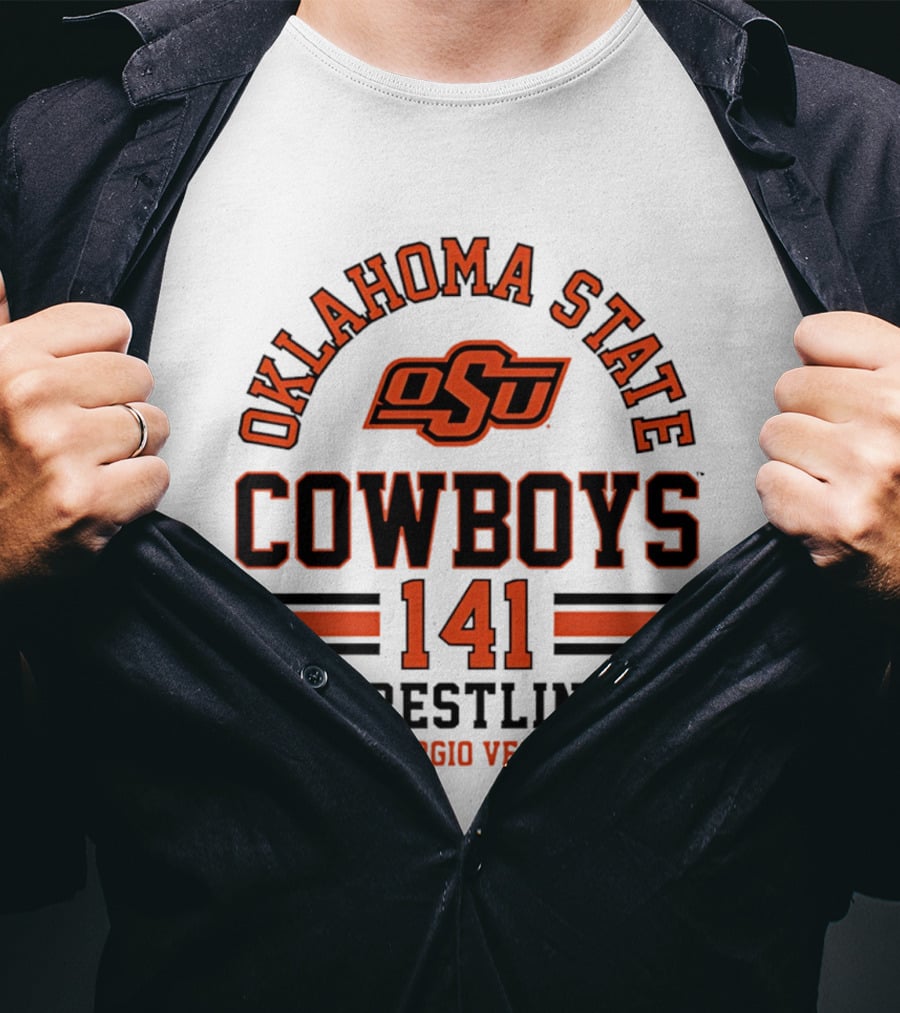 Oklahoma State Cowboys Wrestling 141 Sergio Vega NCAA T-Shirt
