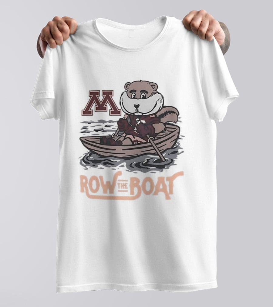 Minnesota Golden Gophers Goldy Gopher Row The Boat M T-Shirt