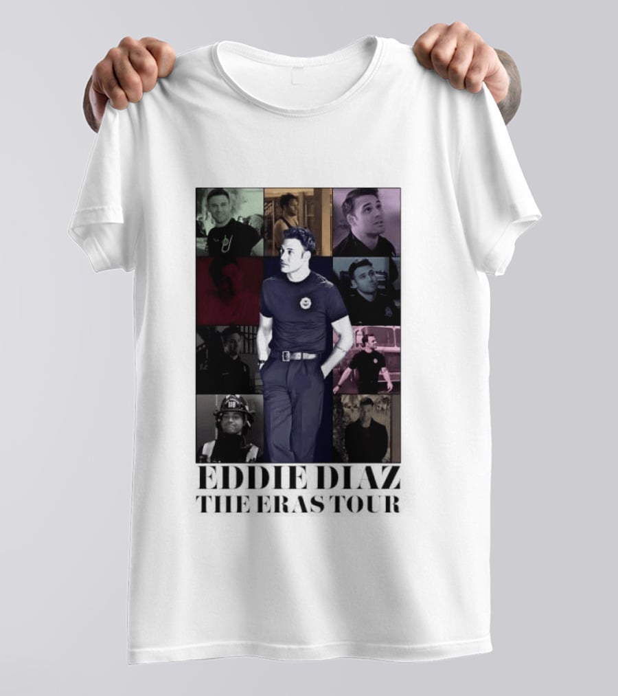 Eddie Diaz 911 TV Series The Eras Tour Collage T-Shirt
