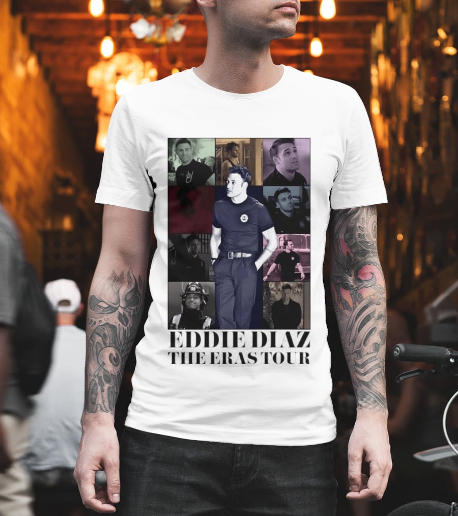 Eddie Diaz 911 TV Series The Eras Tour Collage T-Shirt