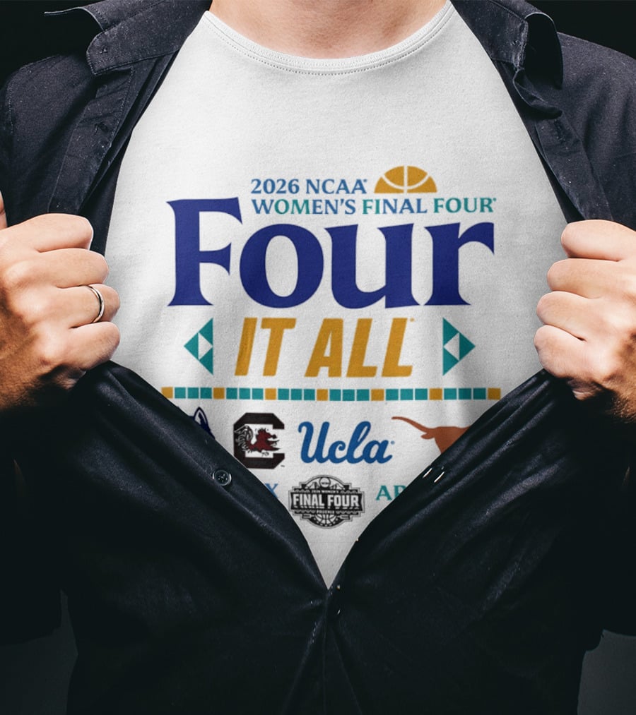 2026 NCAA Women's Final Four UConn South Carolina UCLA Texas April 3 5 Phoenix T-Shirt