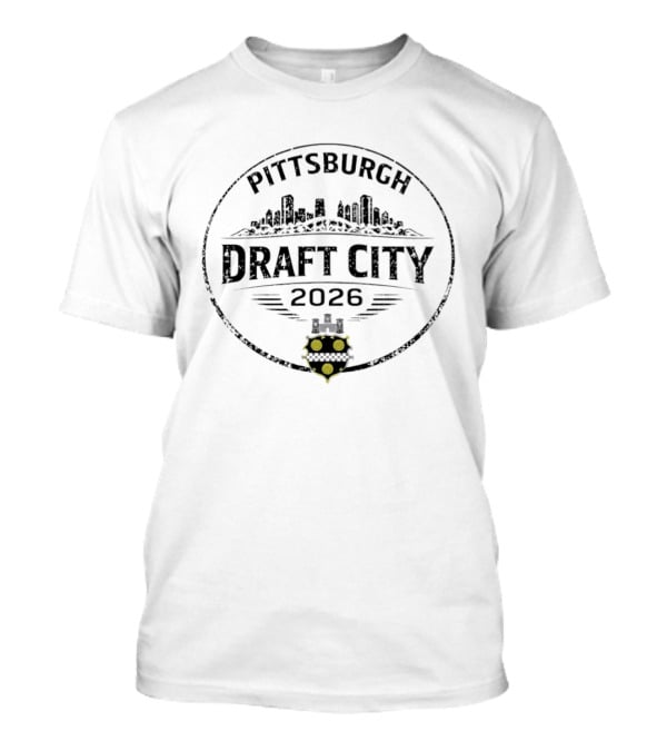 Pittsburgh Draft City 2026 Skyline Emblem With City Seal T-Shirt