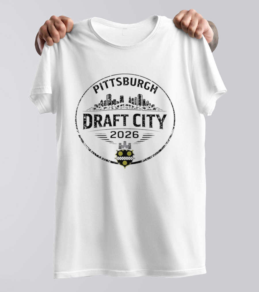 Pittsburgh Draft City 2026 Skyline Emblem With City Seal T-Shirt