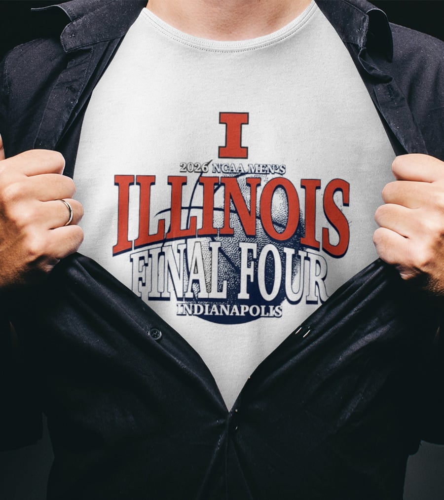 Illinois Basketball 2026 NCAA Men's Final Four Indianapolis T-Shirt