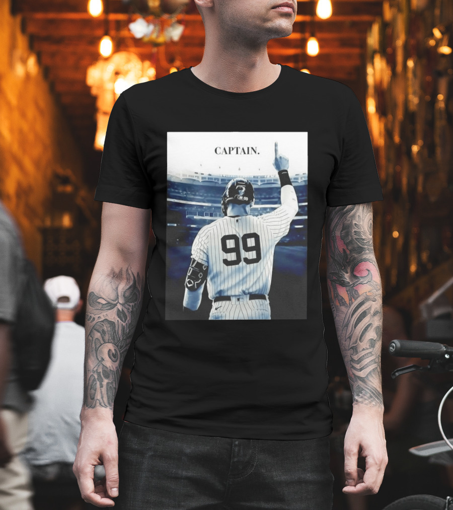 Aaron Judge 99 New York Yankees Captain Pointing Celebration T-Shirt