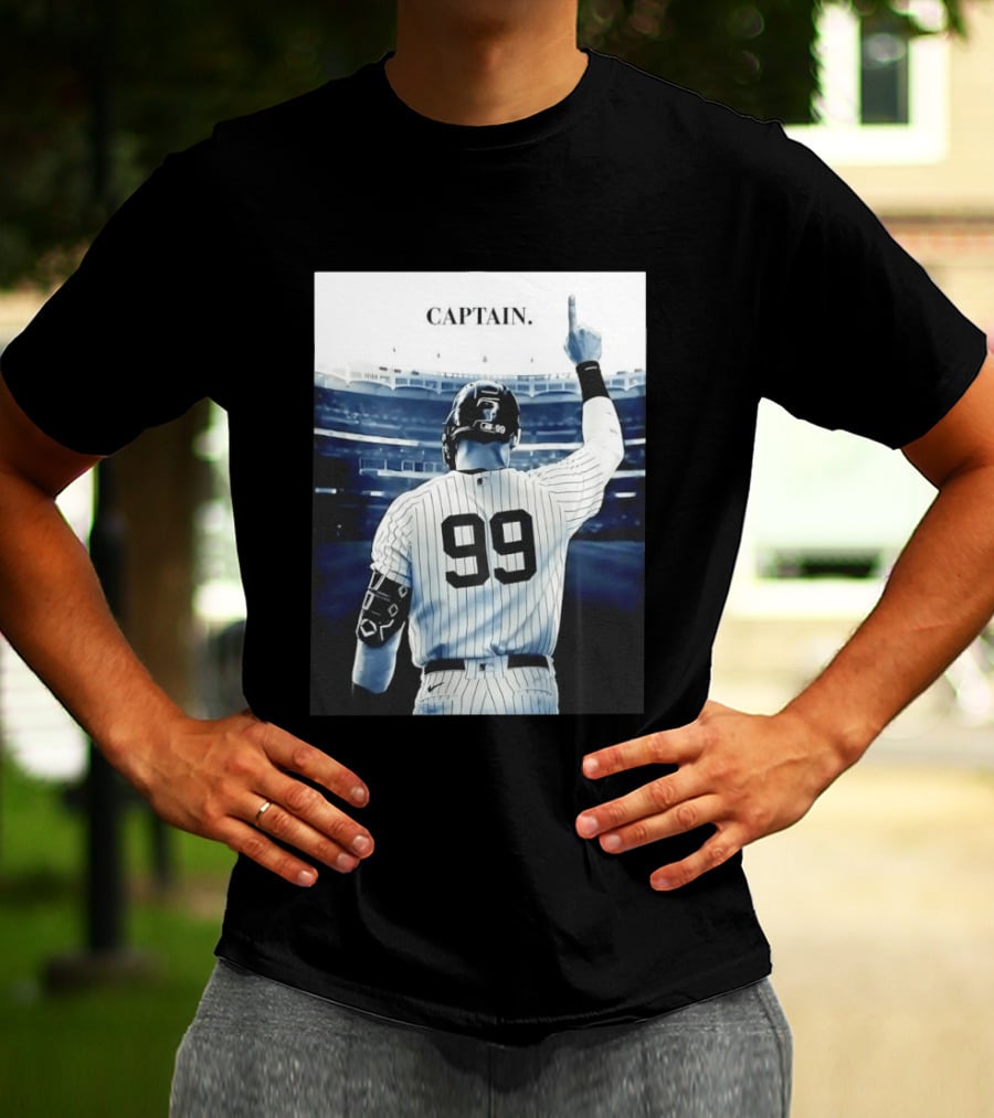 Aaron Judge 99 New York Yankees Captain Pointing Celebration T-Shirt