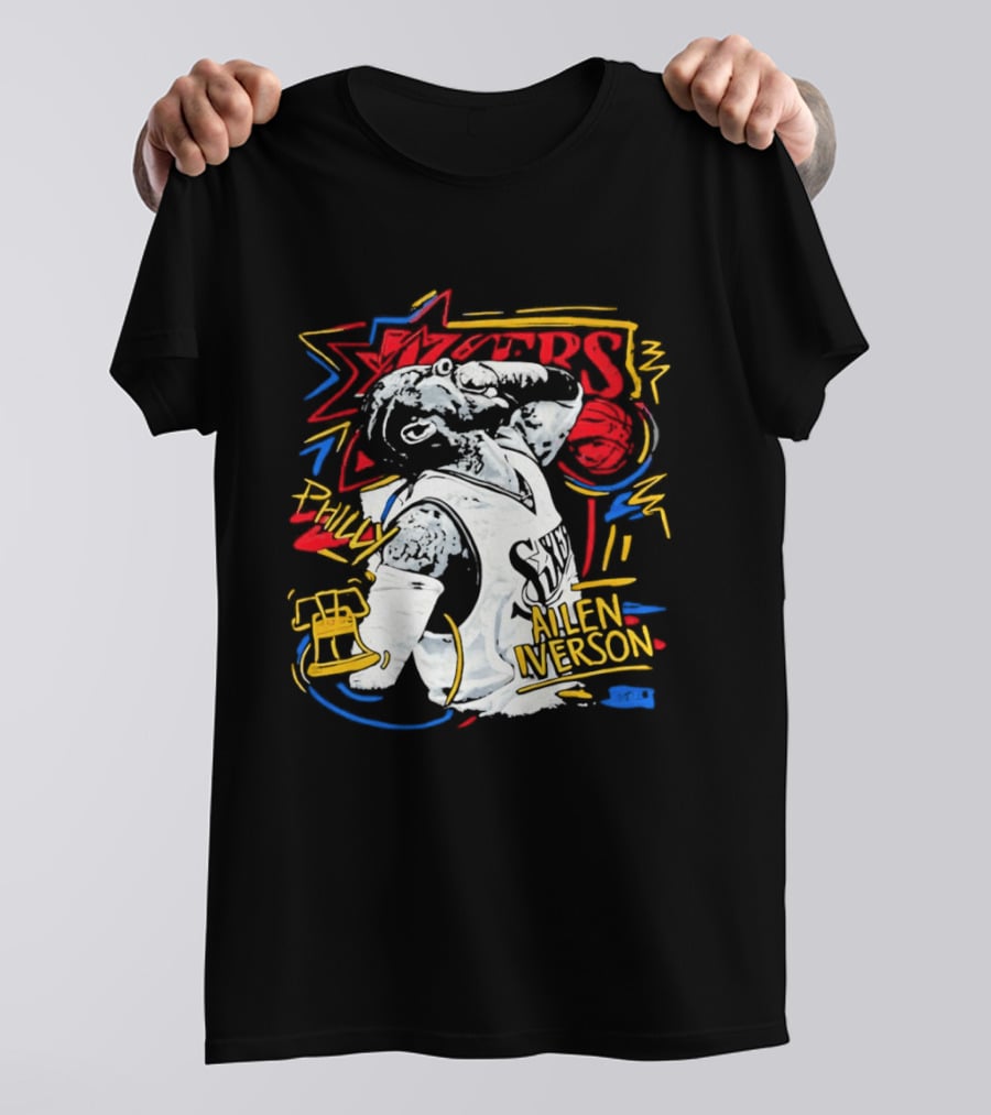 Allen Iverson Sixers Philly Basketball Legend T-Shirt