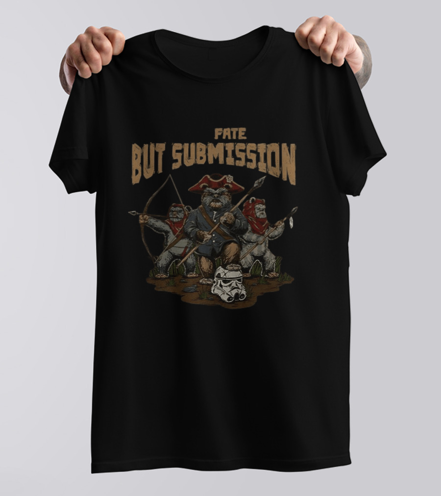 Fate But Submission Ewok Revolution Stormtrooper Helmet T-Shirt
