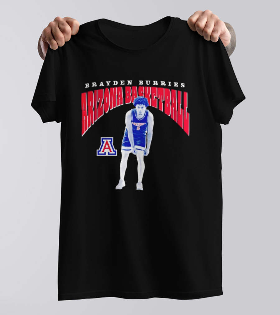 Brayden Burries Arizona Basketball 90s T-Shirt