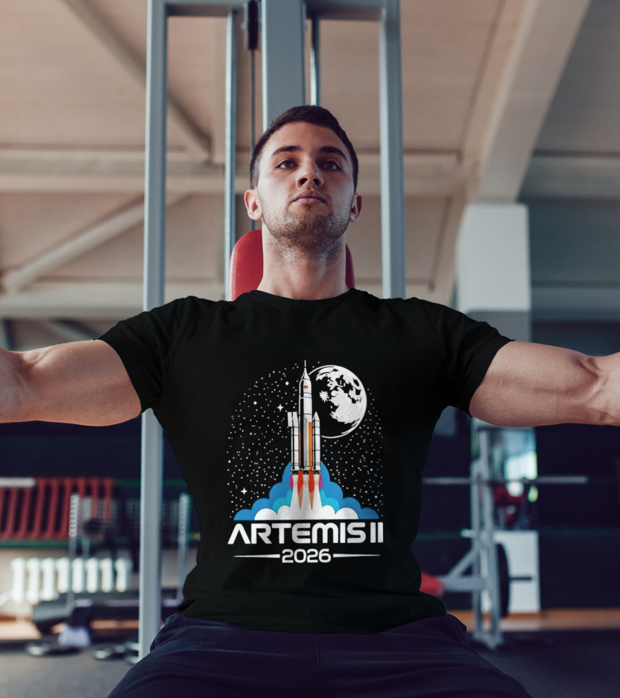 Artemis II 2026 NASA Moon Rocket Mission T-Shirt