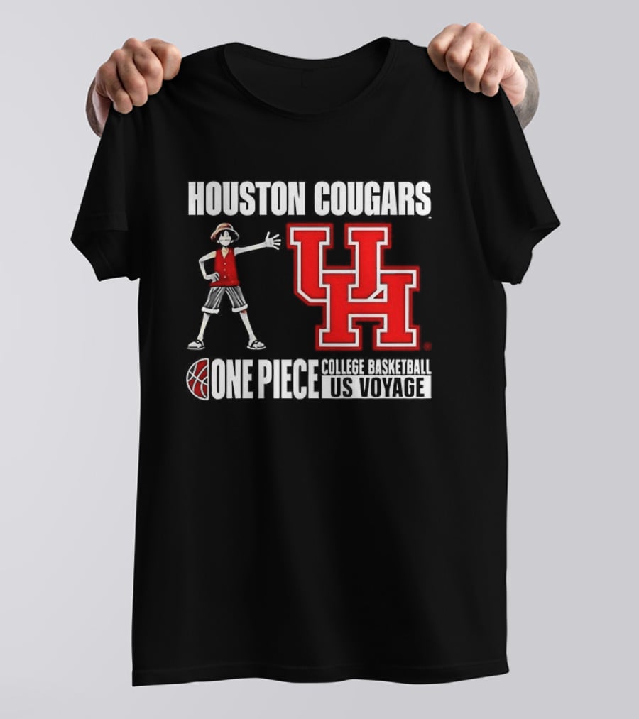 Houston Cougars UH One Piece College Basketball US Voyage T-Shirt