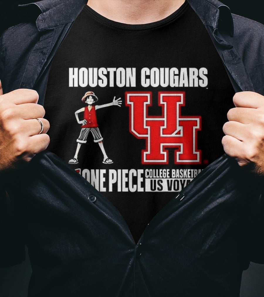 Houston Cougars UH One Piece College Basketball US Voyage T-Shirt