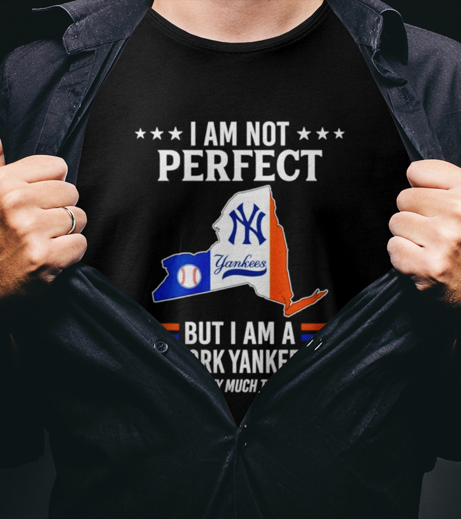 I Am Not Perfect New York Yankees Fan Which Is Pretty Much The Same Thing T-Shirt