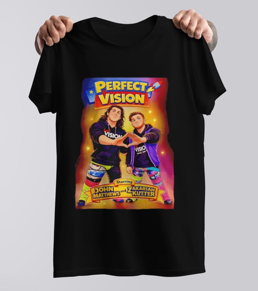 Perfect Vision Starring John Matthews And Zakariah Kutter Rocket T-Shirt