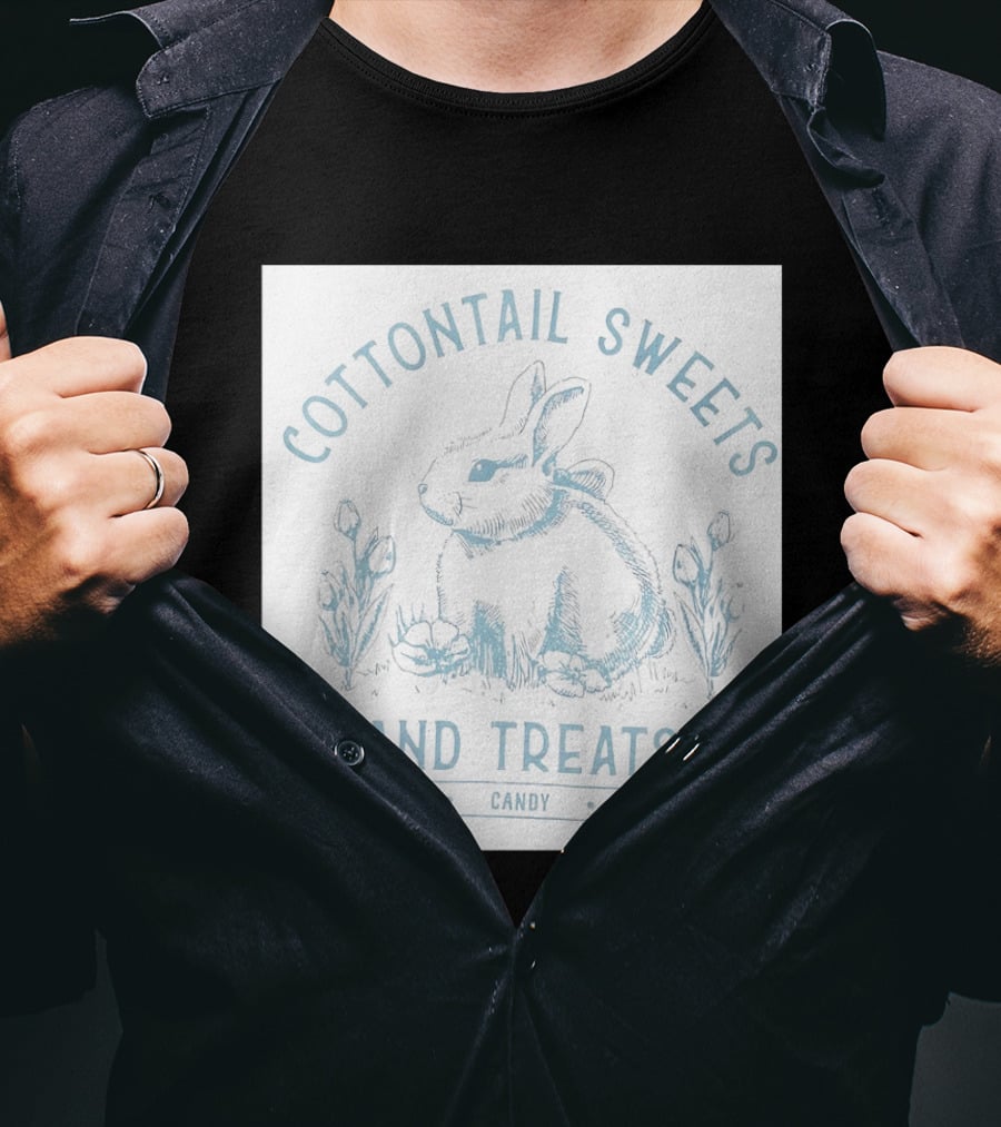 Cottontail Sweets And Treats Chocolate Candy Jelly Beans T-Shirt