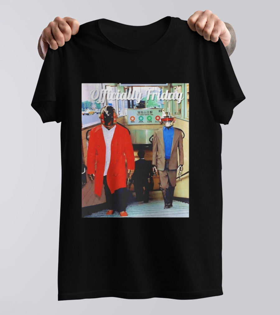 Daft Punk Officially Friday Tokyo Subway Entrance T-Shirt