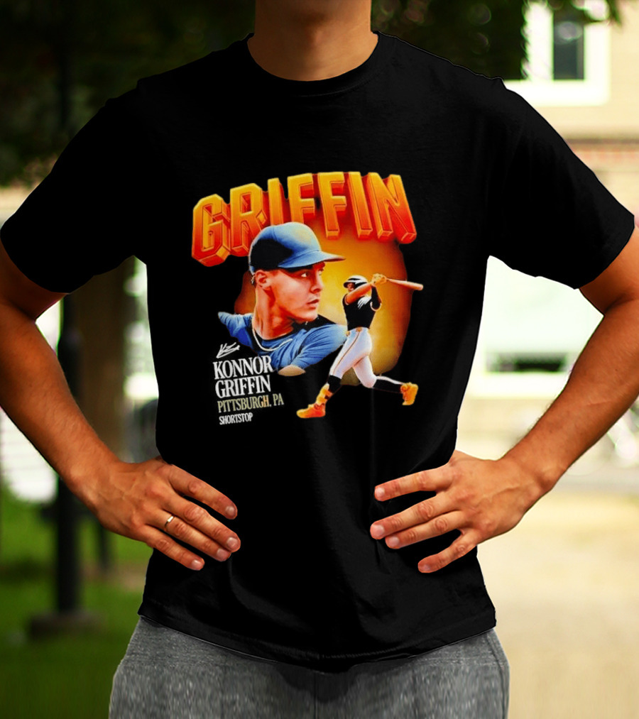 Griffin Pittsburgh Debut Konnor Baseball Shortstop Collage T-Shirt
