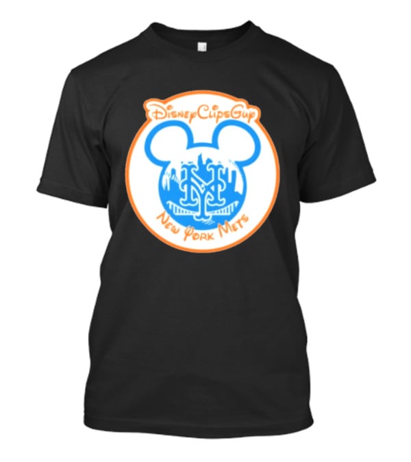 Disney Cups Guy New York Mets Mickey Ears T-Shirt