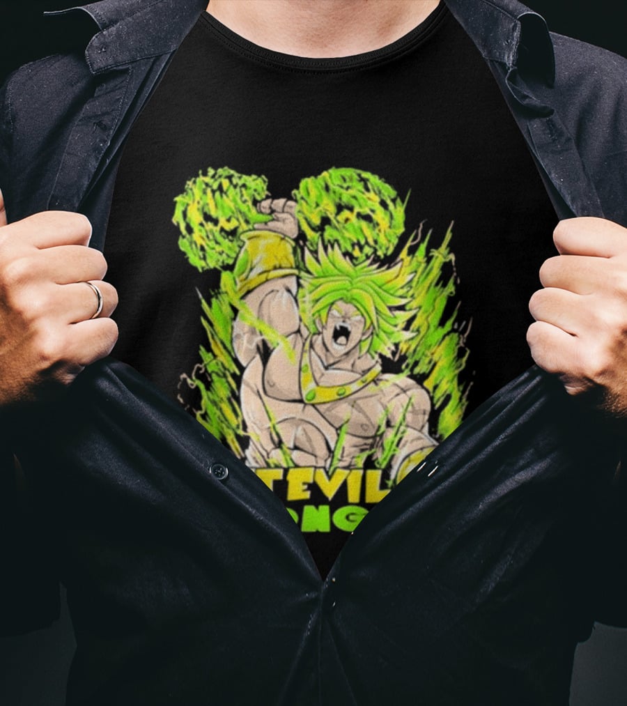 Dragon Ball Z Lift Evil Strongman Broly Power Lifting T-Shirt