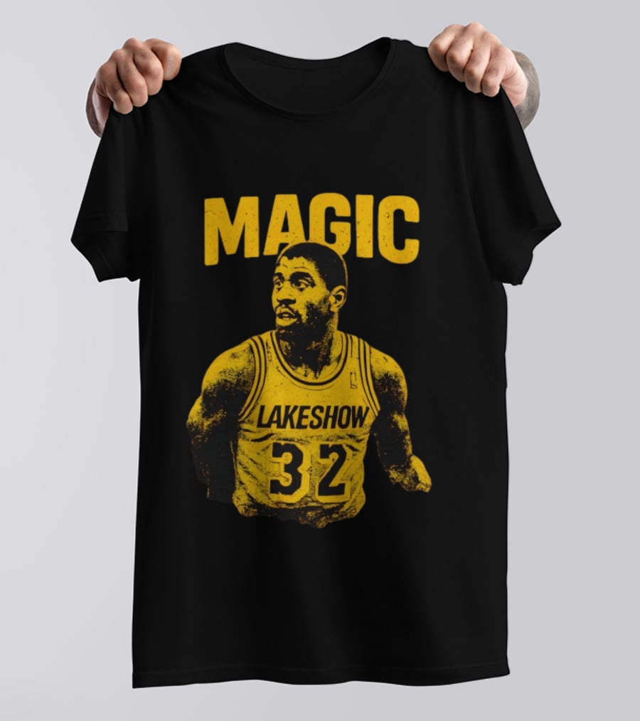 Magic Johnson Lakers Lakeshow 32 Basketball Legend T-Shirt