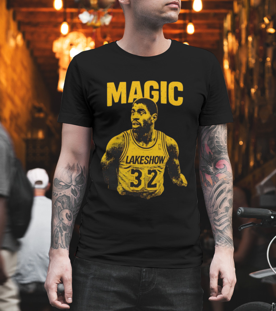 Magic Johnson Lakers Lakeshow 32 Basketball Legend T-Shirt