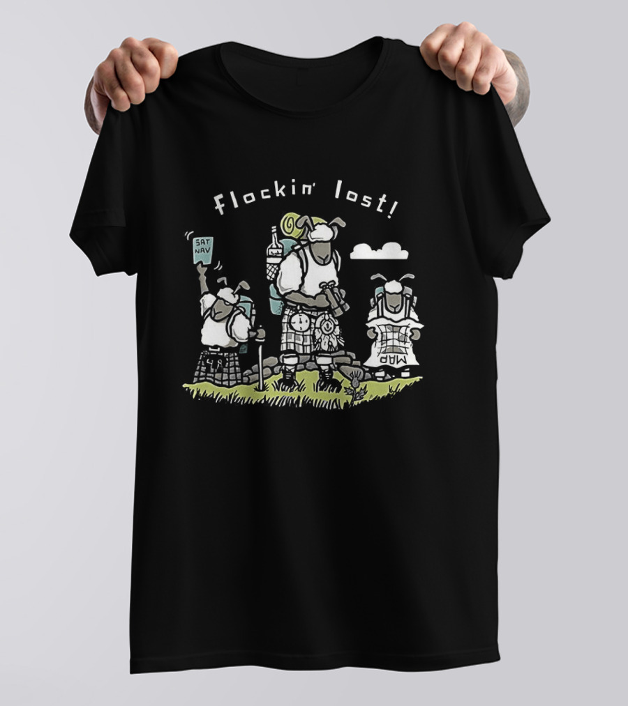 Flockin' Lost Sheep Camping Adventure T-Shirt