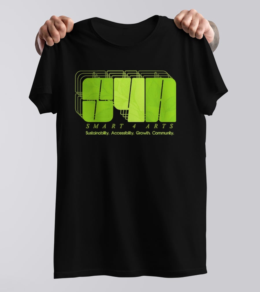 SMART 4 ARTS Sustainability Accessibility Growth Community Leaf T-Shirt