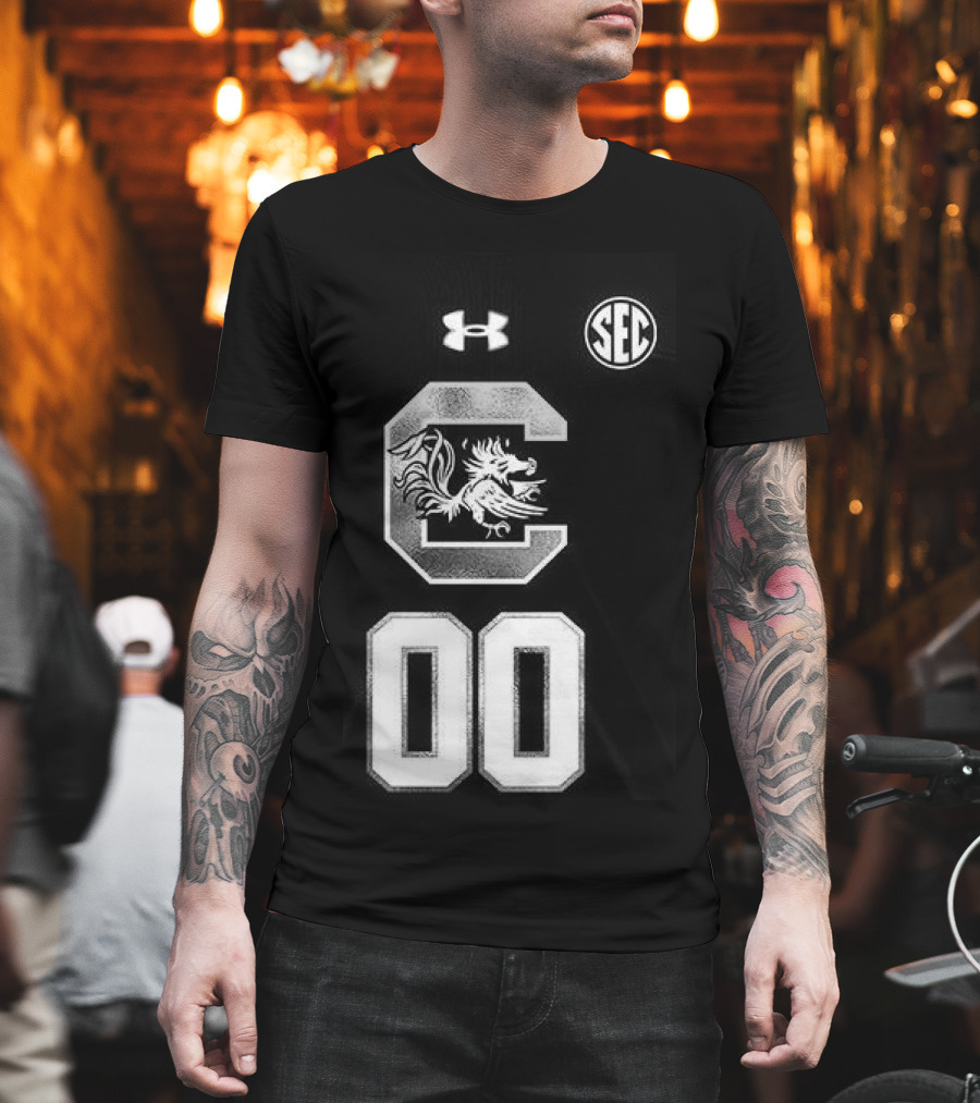 South Carolina Gamecocks Women's Basketball 2026 Uniform Black Custom Under Armour SEC T-Shirt