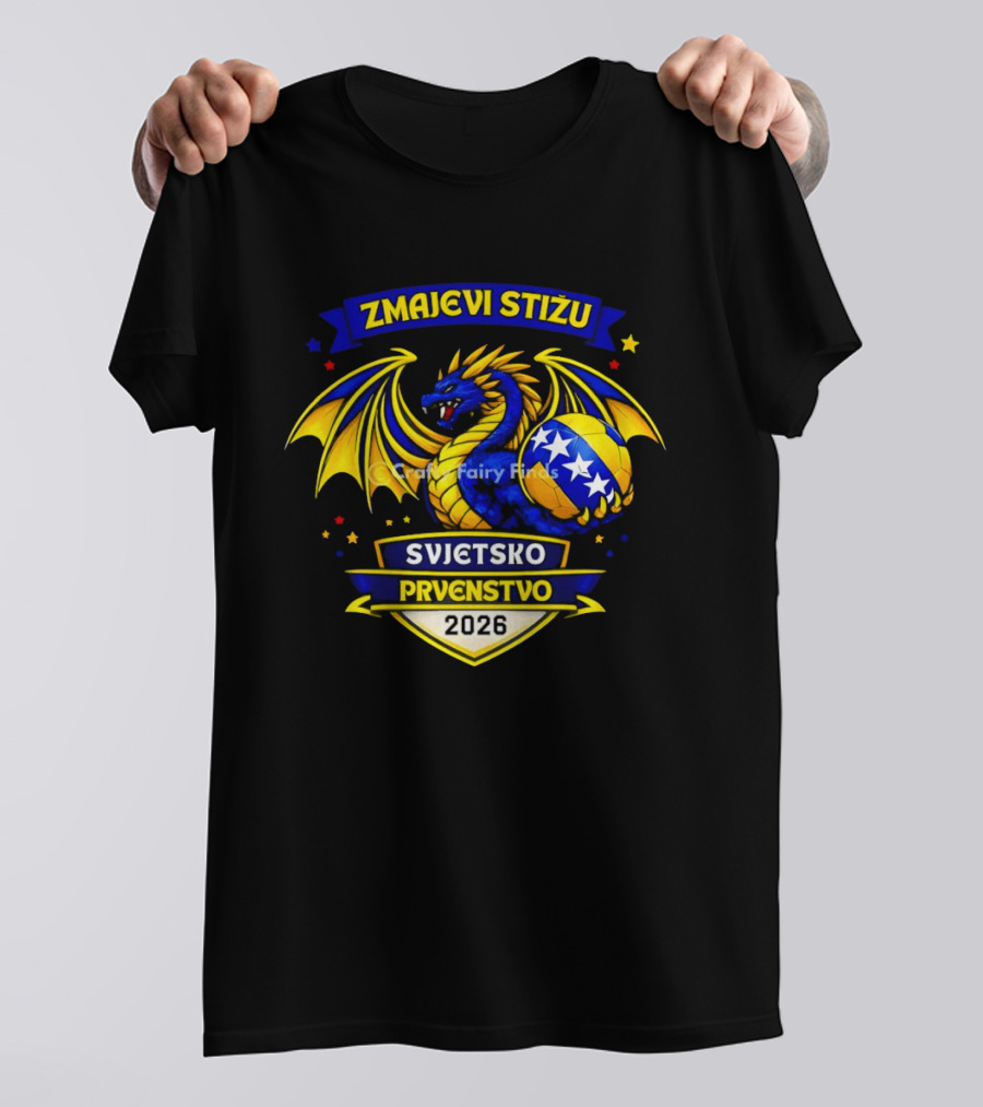 Zmajevi Stižu Svjetsko Prvenstvo 2026 Bosnian Soccer T-Shirt