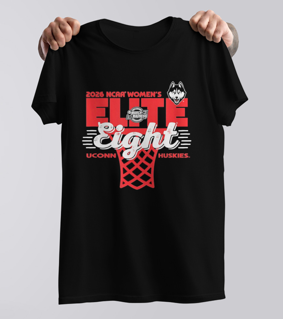 2026 NCAA Women's Elite Eight UConn Huskies Basketball T-Shirt