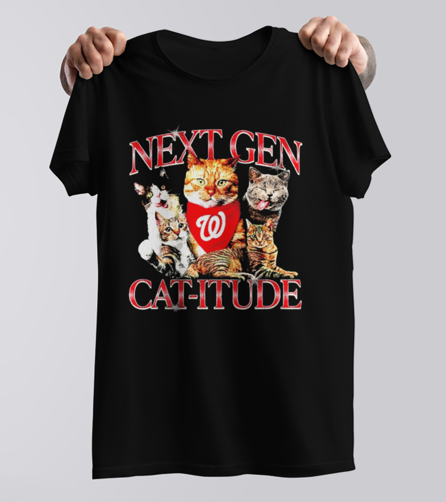 Washington Nationals Next Gen Cat Itude Caturday T-Shirt