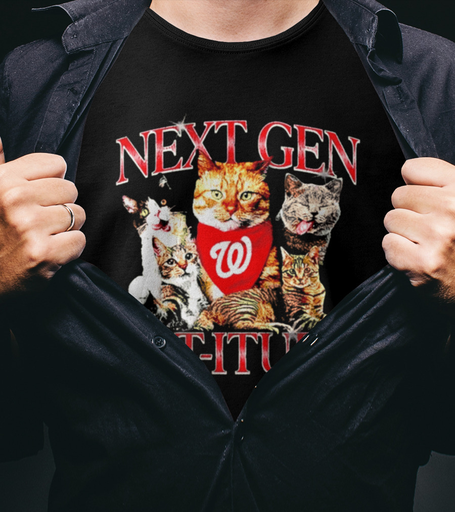 Washington Nationals Next Gen Cat Itude Caturday T-Shirt