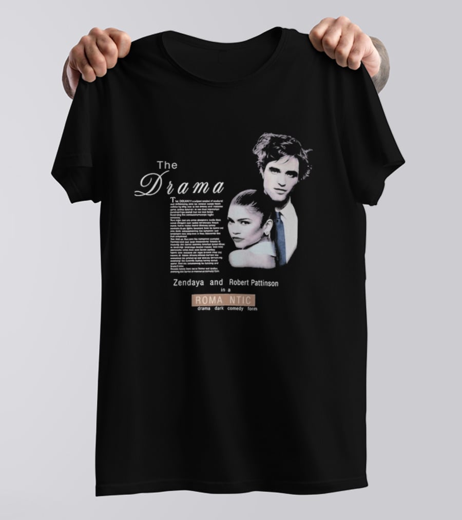 The Drama Zendaya And Robert Pattinson Romantic Fantasy 1980s T-Shirt
