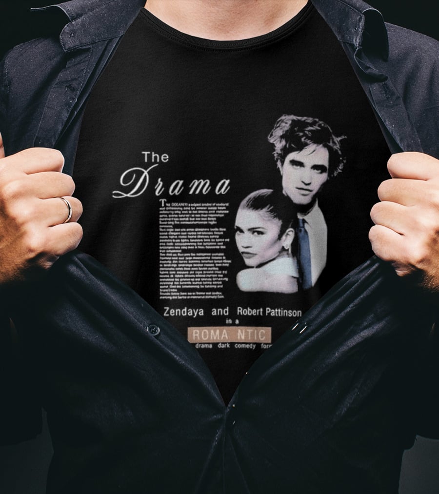 The Drama Zendaya And Robert Pattinson Romantic Fantasy 1980s T-Shirt