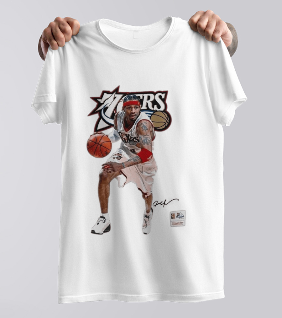 Allen Iverson Philadelphia 76ers Legendary Playmaker Basketball T-Shirt