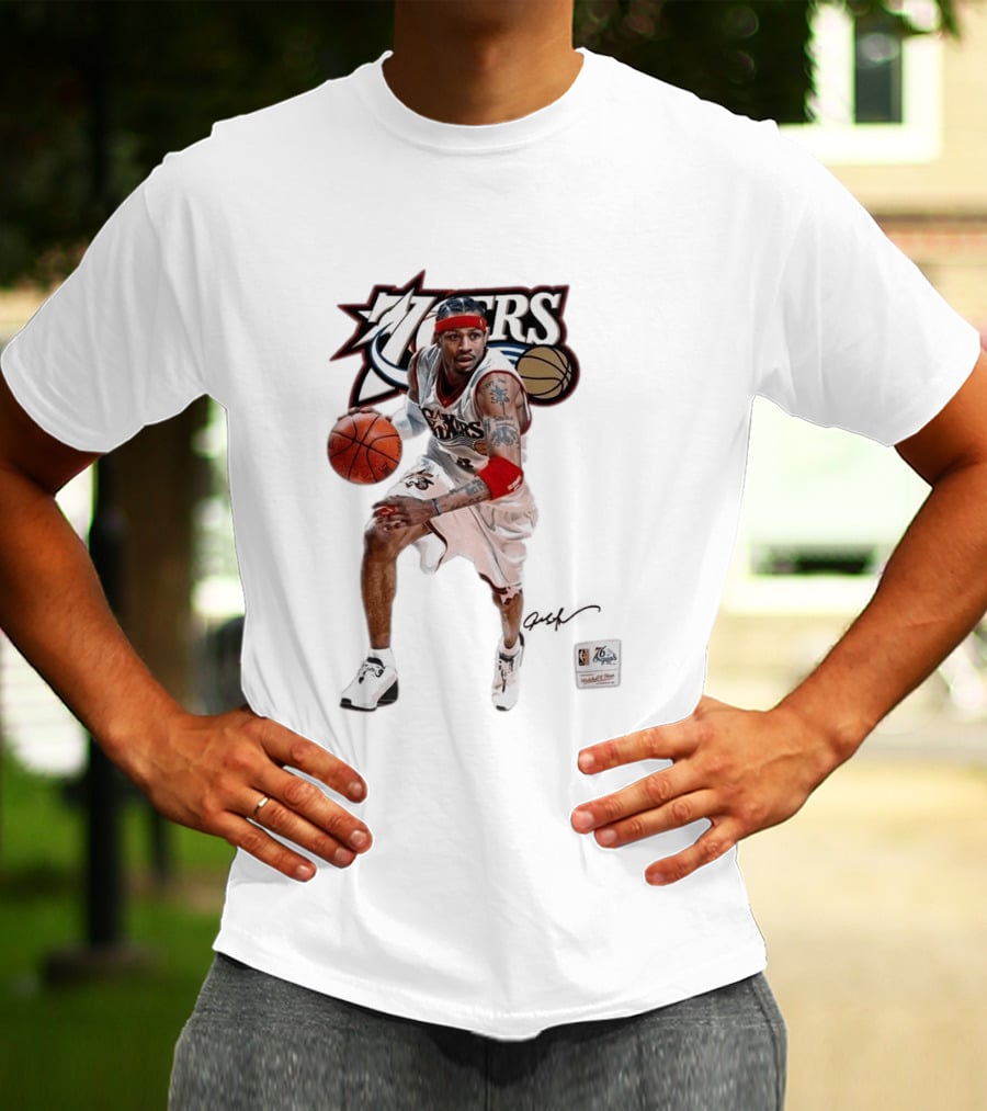 Allen Iverson Philadelphia 76ers Legendary Playmaker Basketball T-Shirt