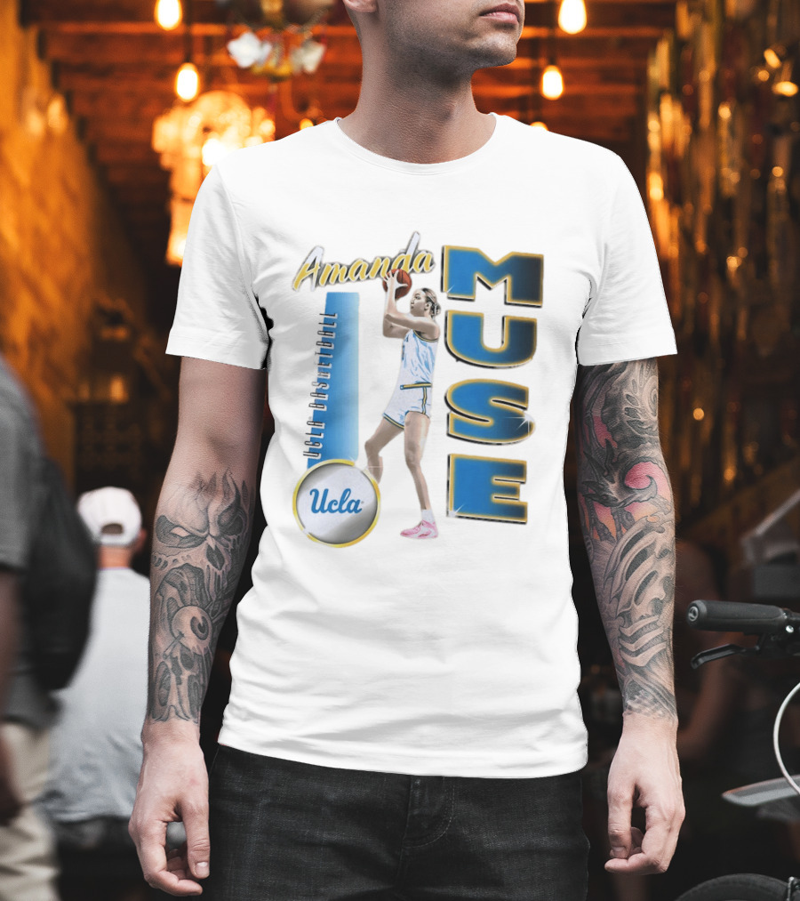 Amanda Muse UCLA Bruins Basketball Player Stylish Blue And Gold T-Shirt