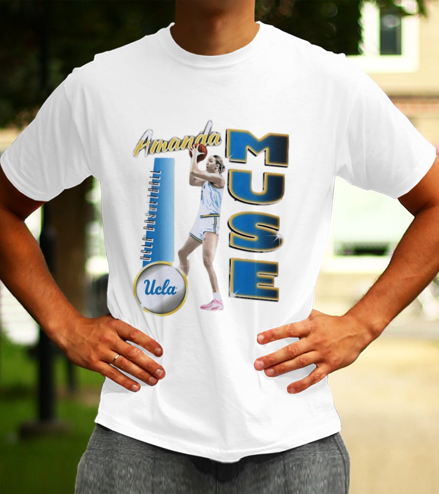 Amanda Muse UCLA Bruins Basketball Player Stylish Blue And Gold T-Shirt